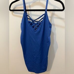 Blue cami tank women’s size small/medium